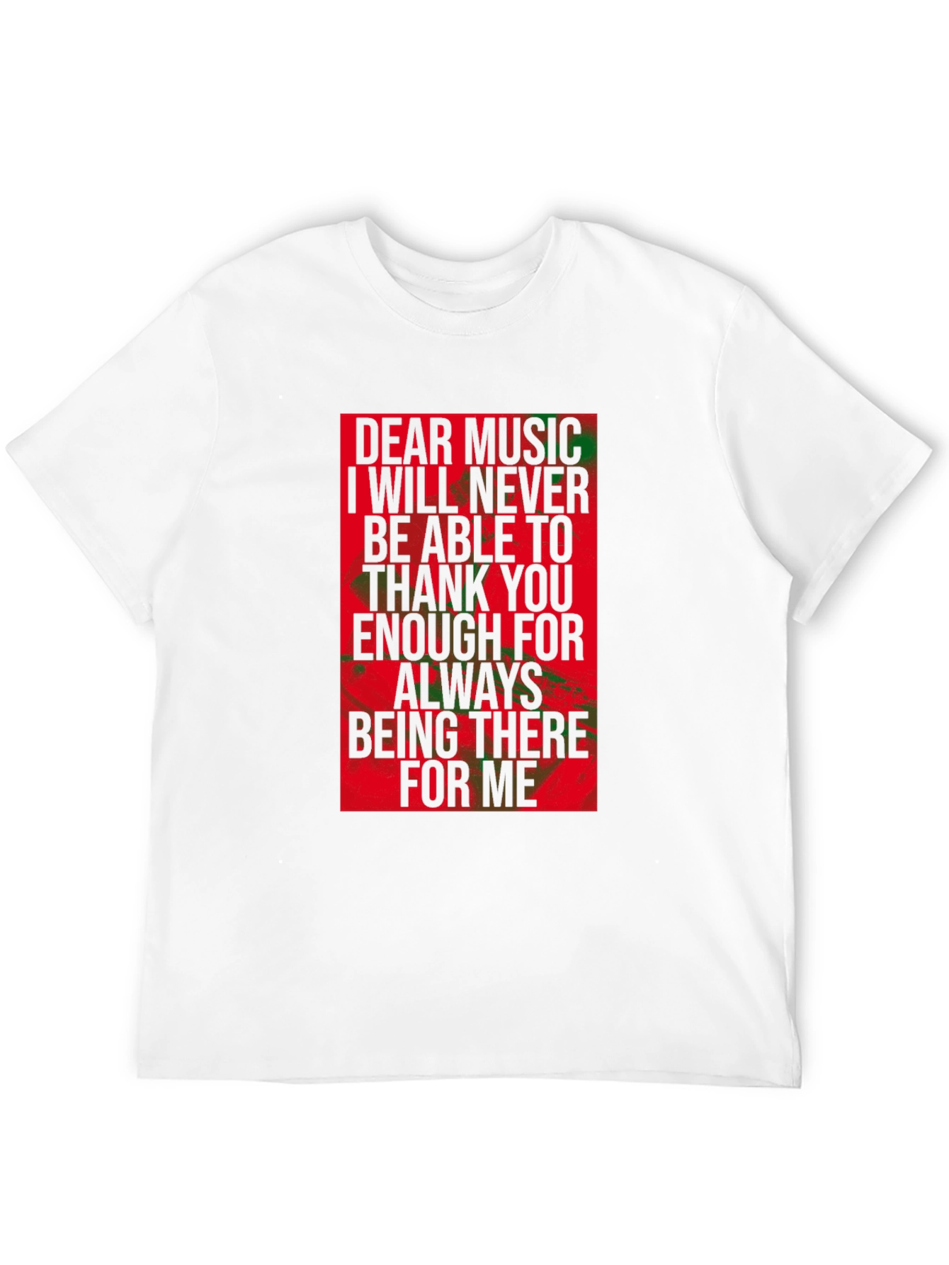Dear Music Graphic Tee - Black Crew Neck T-Shirt