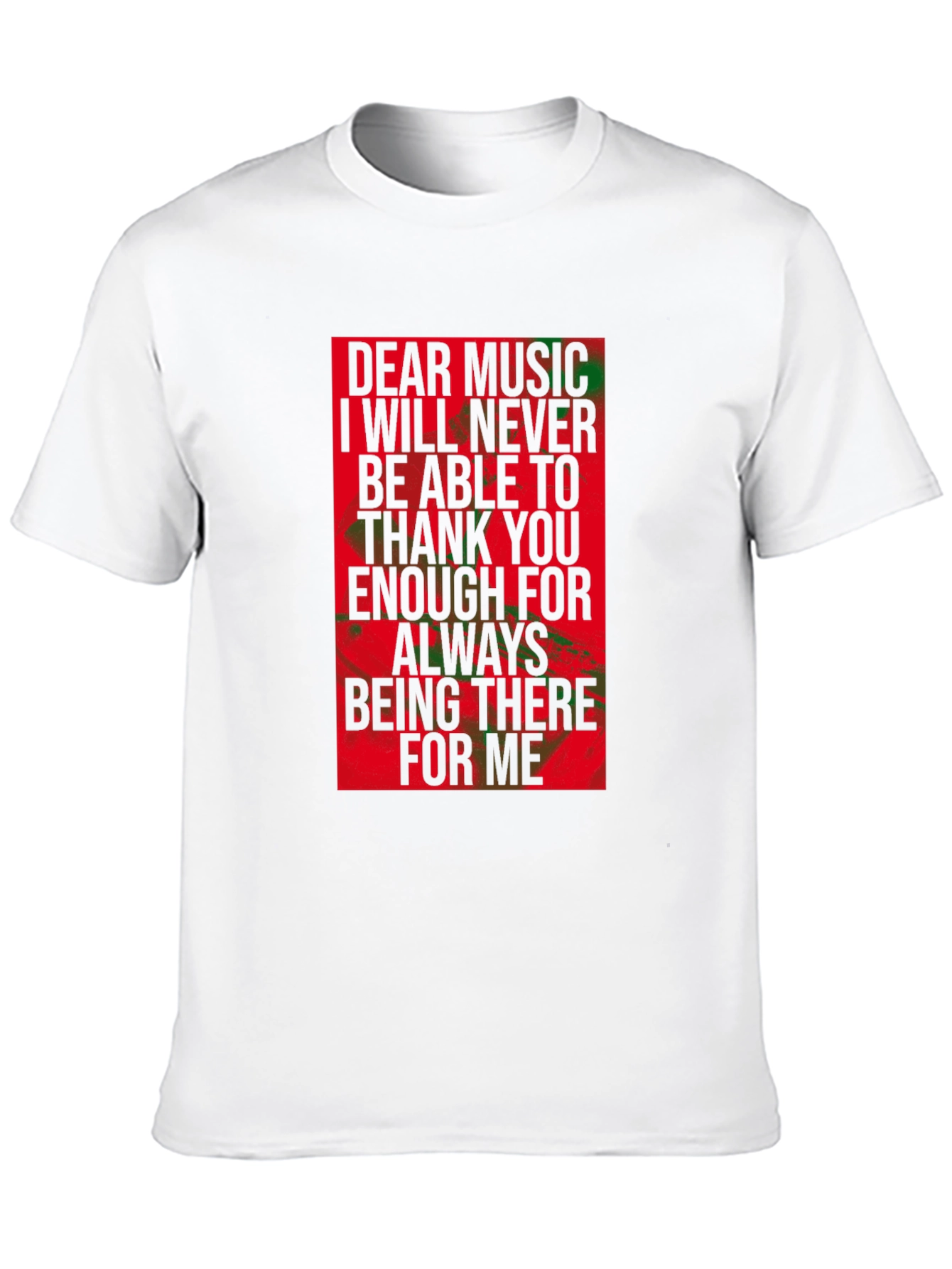 Dear Music Graphic Tee - Black Crew Neck T-Shirt