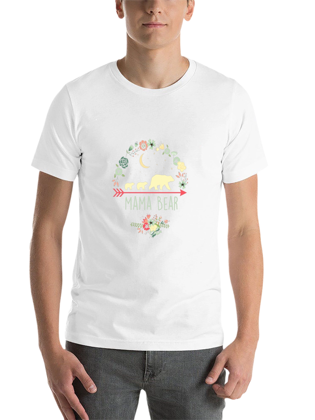 Mama Bear Graphic Tee - Cute Family Bear Shirt