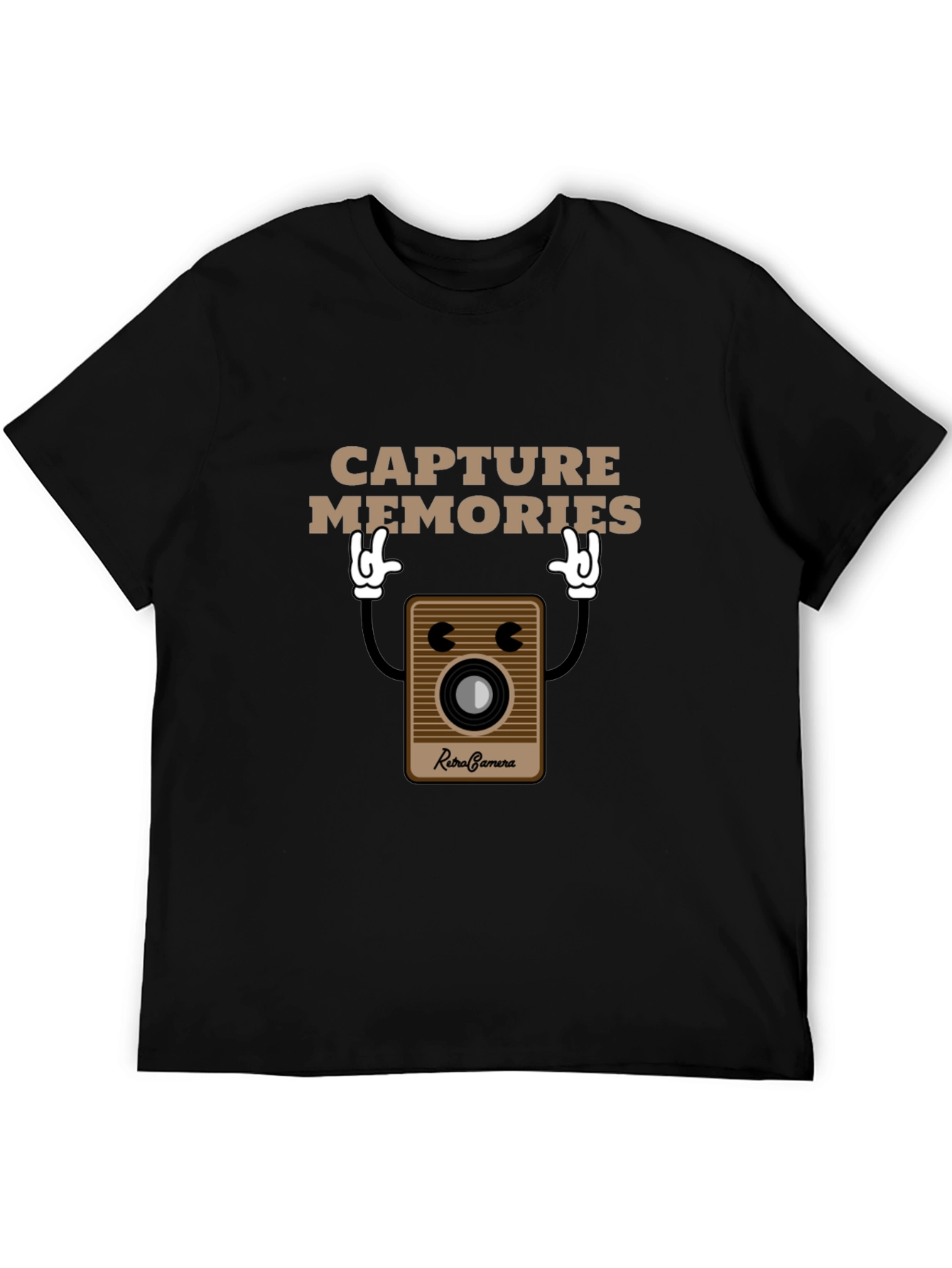 Retro Camera Capture Memories Graphic T-Shirt