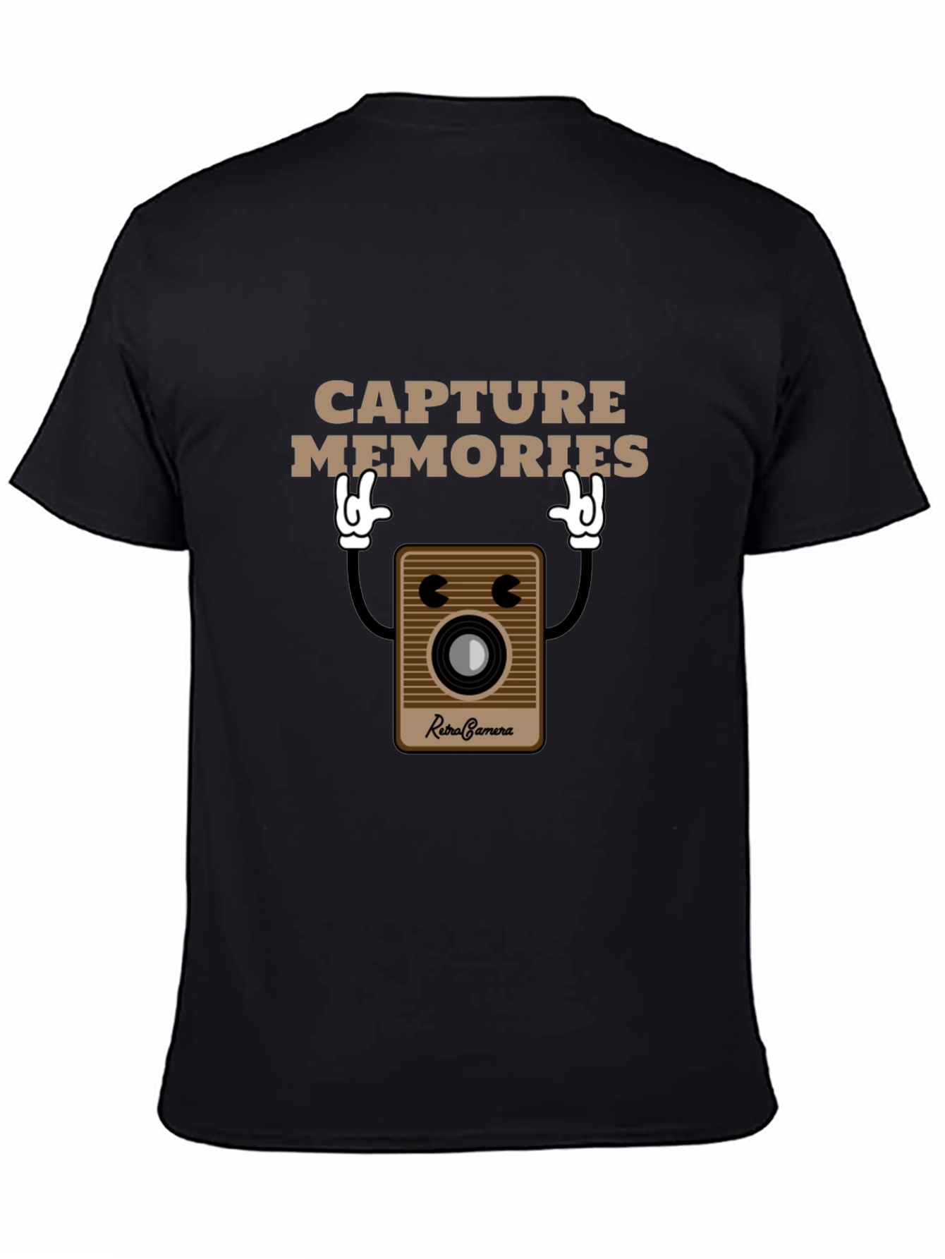 Retro Camera Capture Memories Graphic T-Shirt