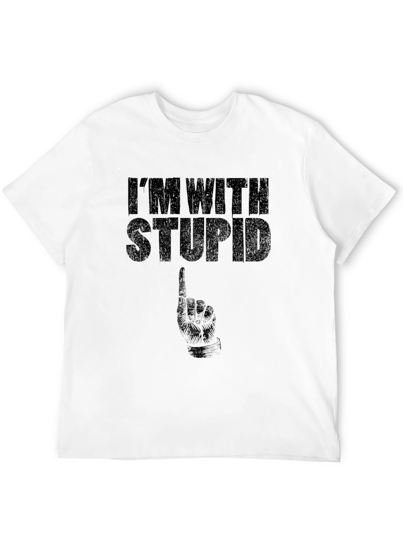 Im With Stupid Graphic T-Shirt - Funny Novelty Tee
