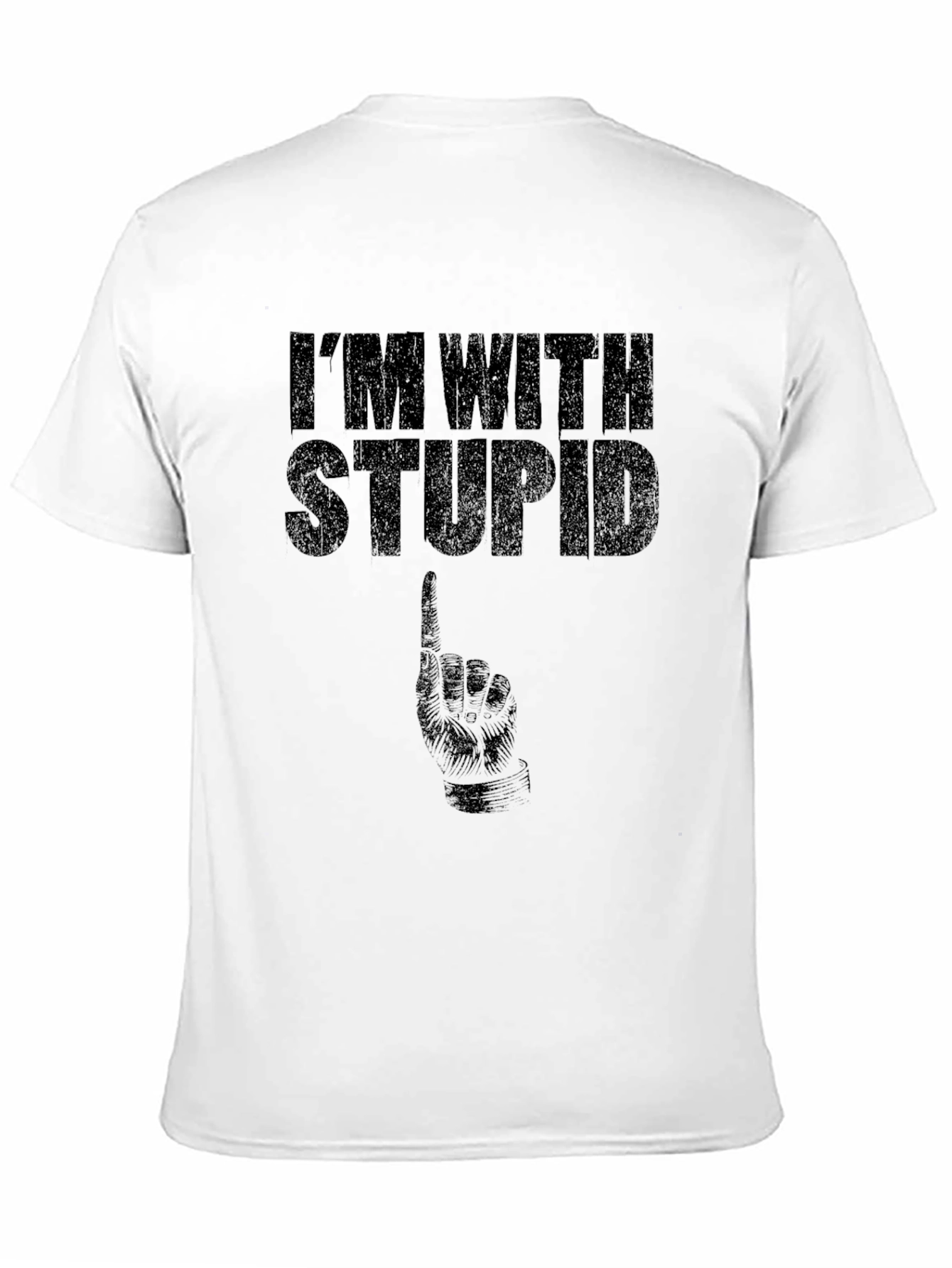 Im With Stupid Graphic T-Shirt - Funny Novelty Tee