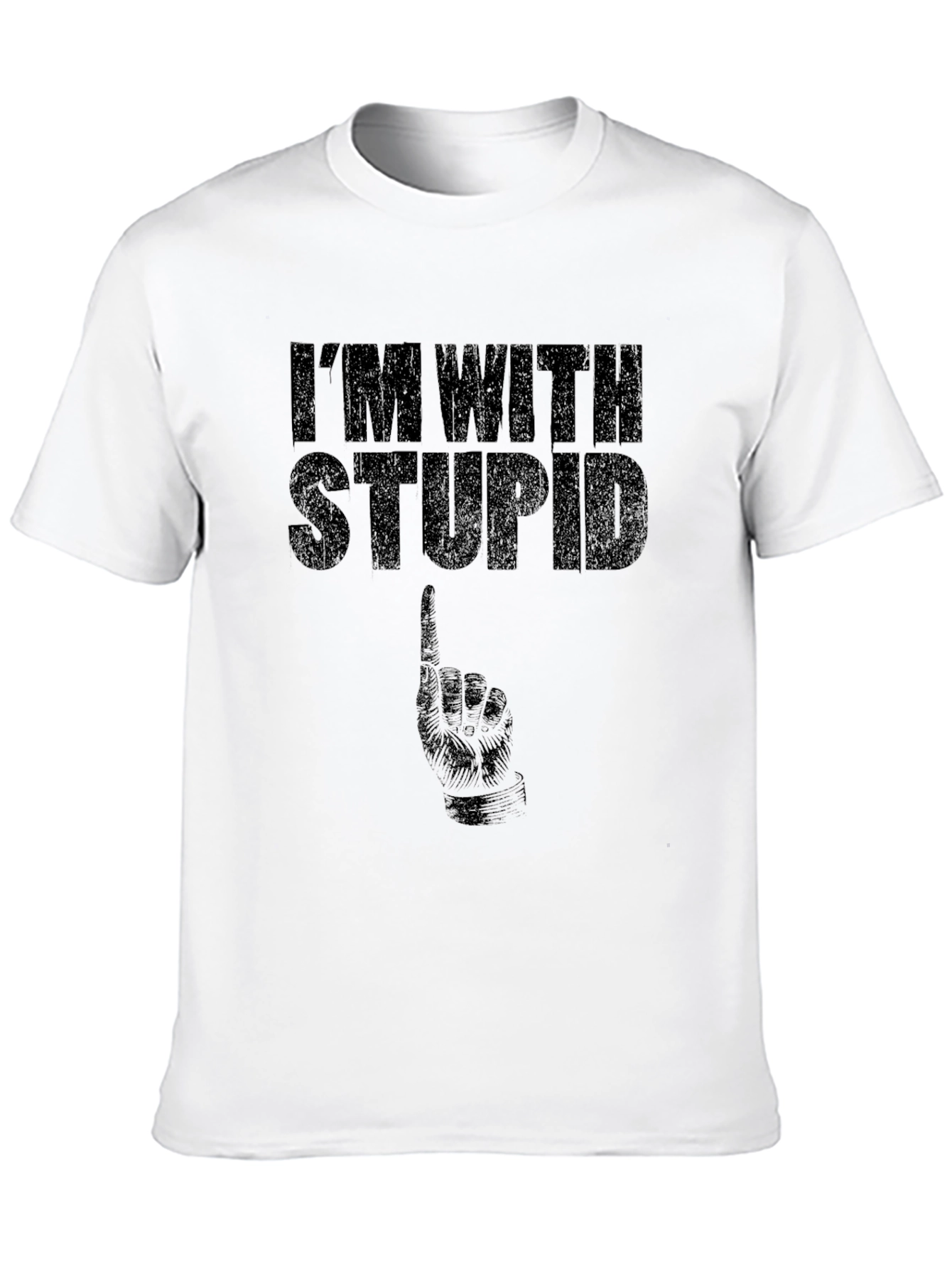 Im With Stupid Graphic T-Shirt - Funny Novelty Tee