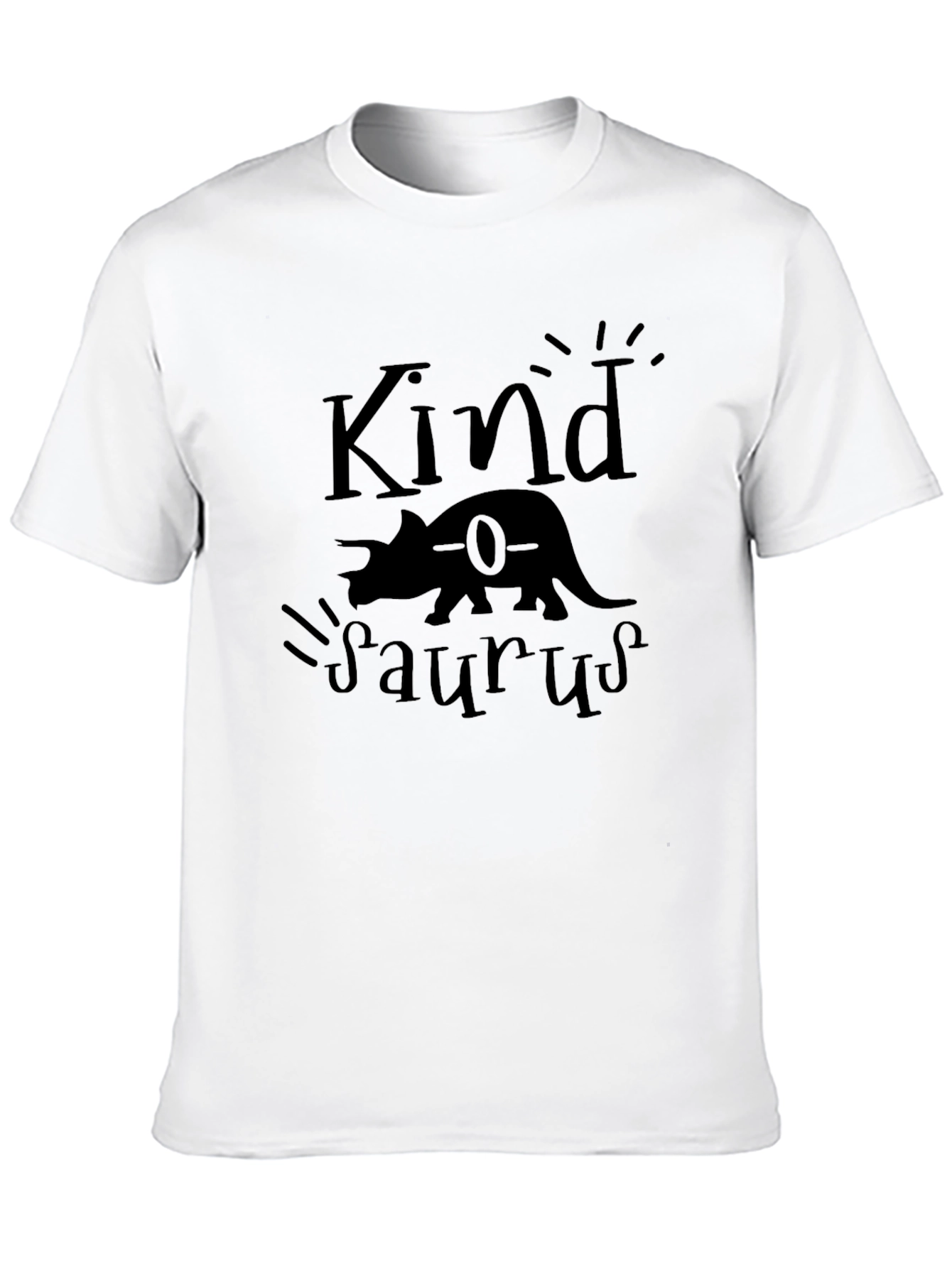 Kindasaurus Black Graphic Tee - Dinosaur Lovers T-Shirt