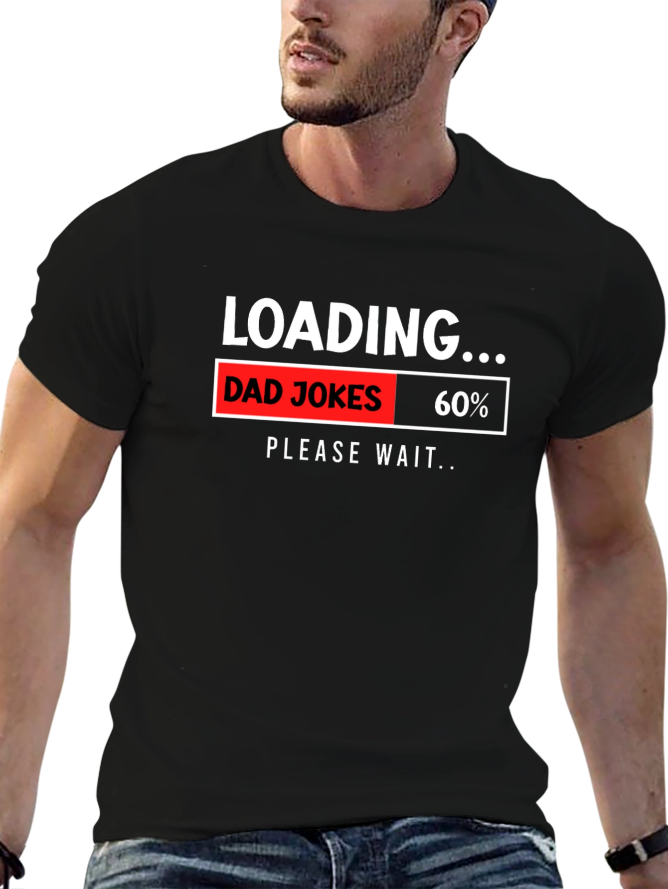 Dad Jokes Loading T-Shirt Humor Novelty Gift
