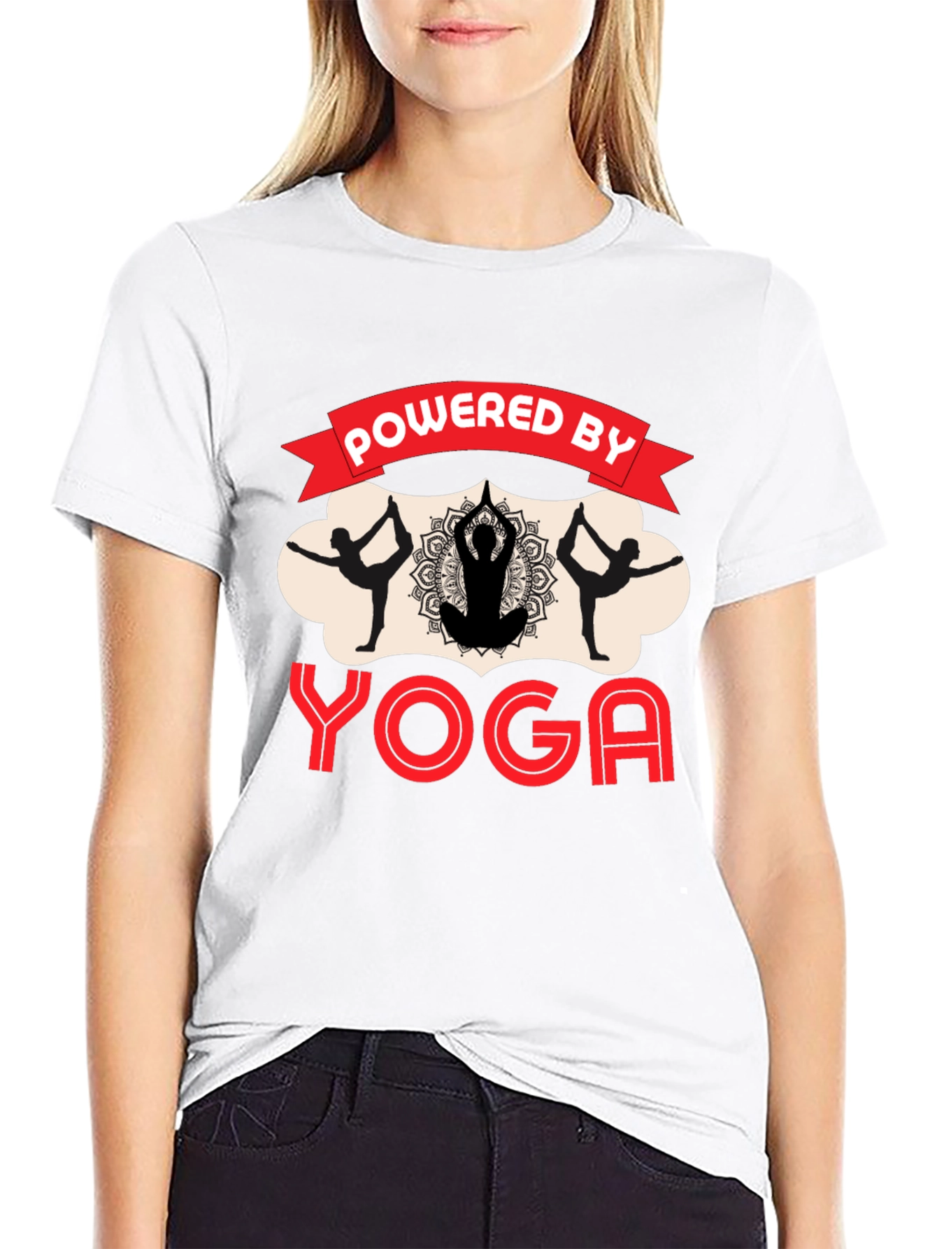 Powered by Yoga Black T-Shirt