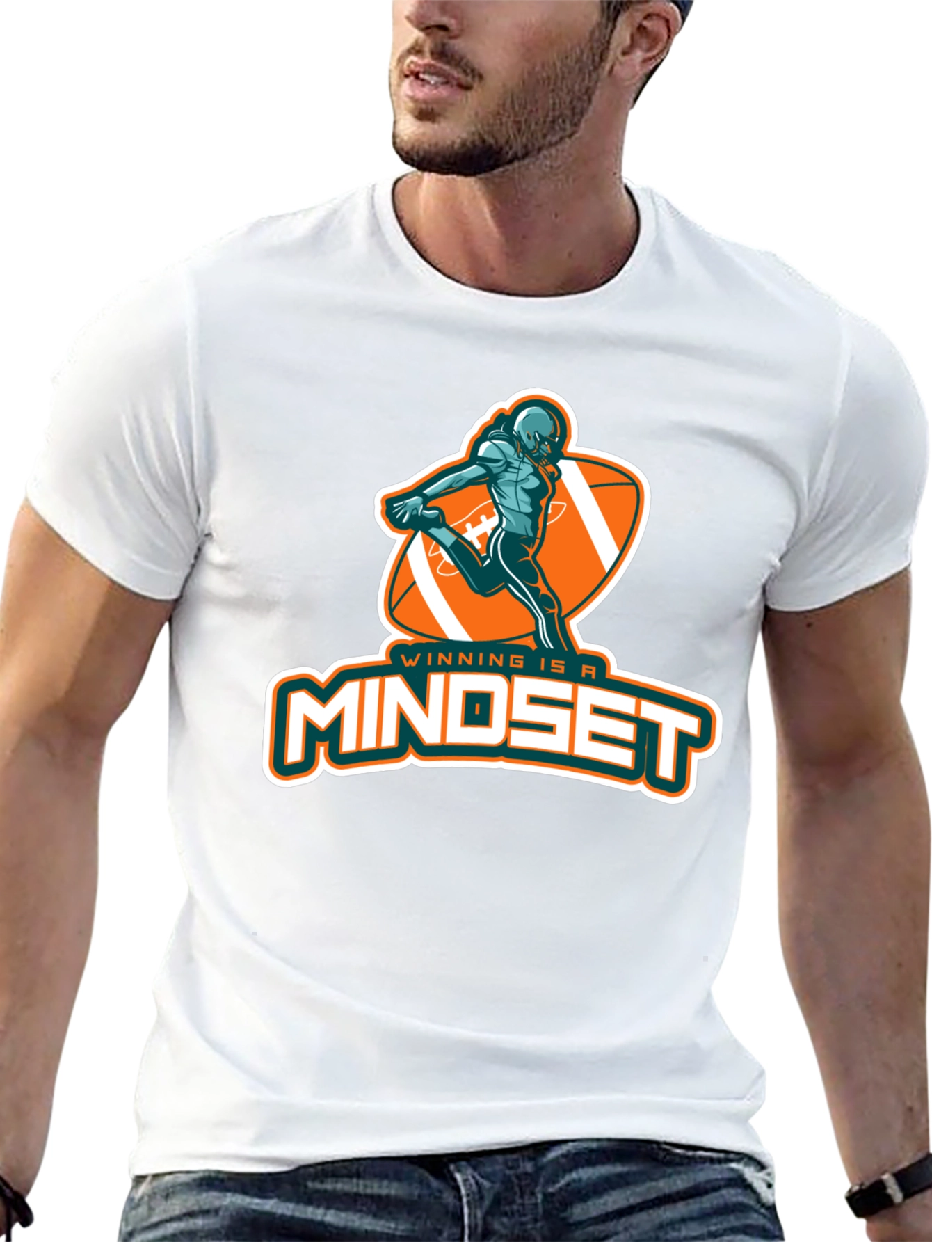 Winning Mindset T-Shirt - Football Graphic Tee
