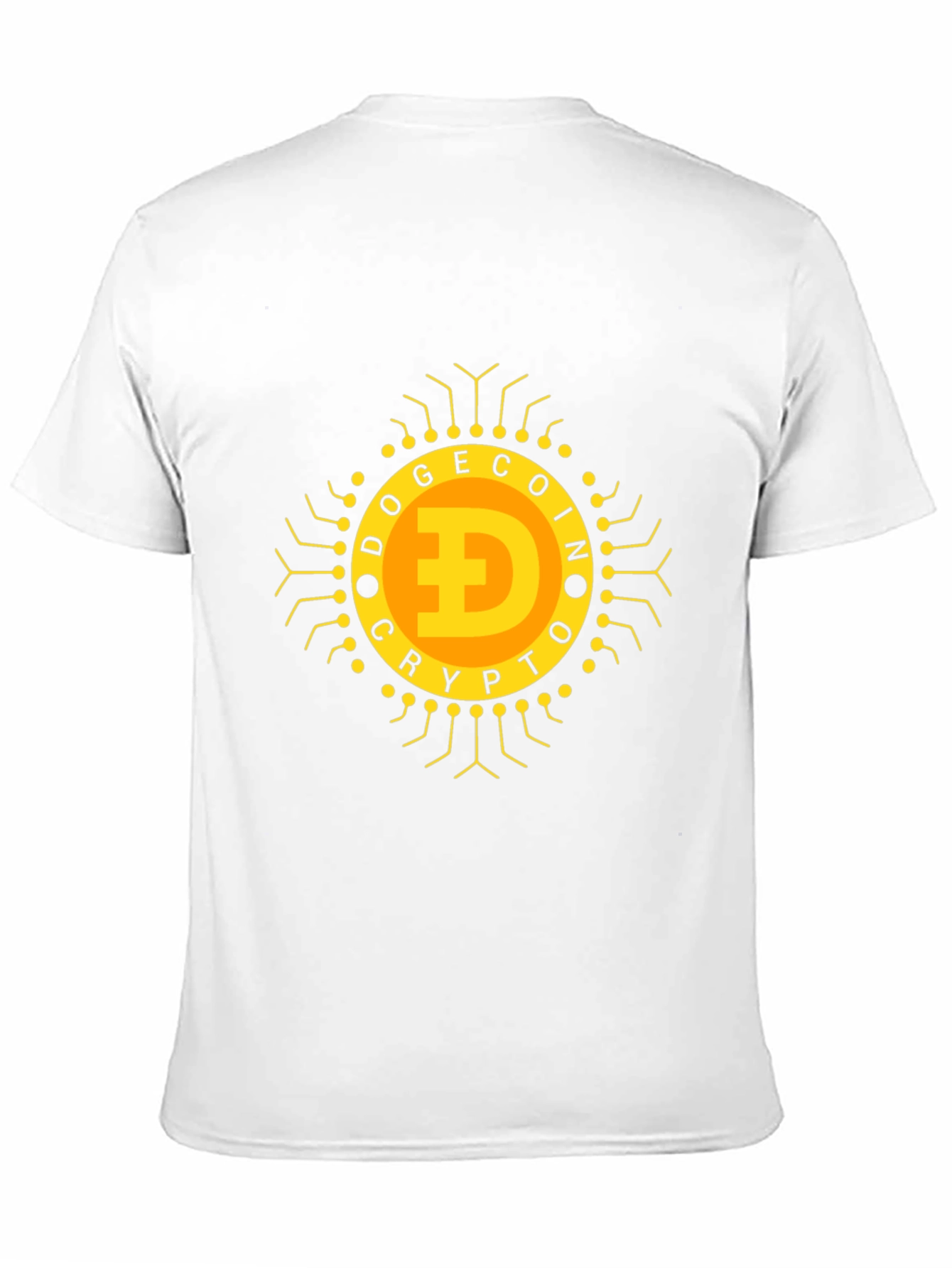 Dogecoin Crypto T-Shirt - Black Bold Design