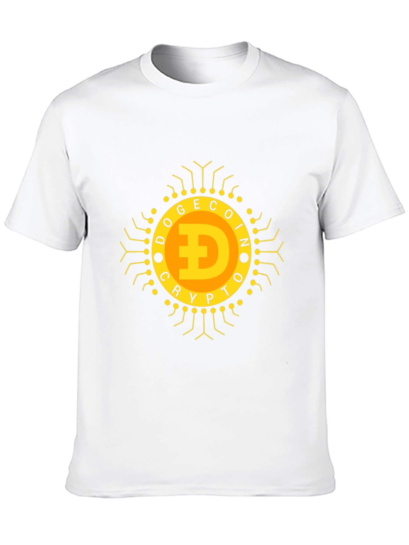 Dogecoin Crypto T-Shirt - Black Bold Design