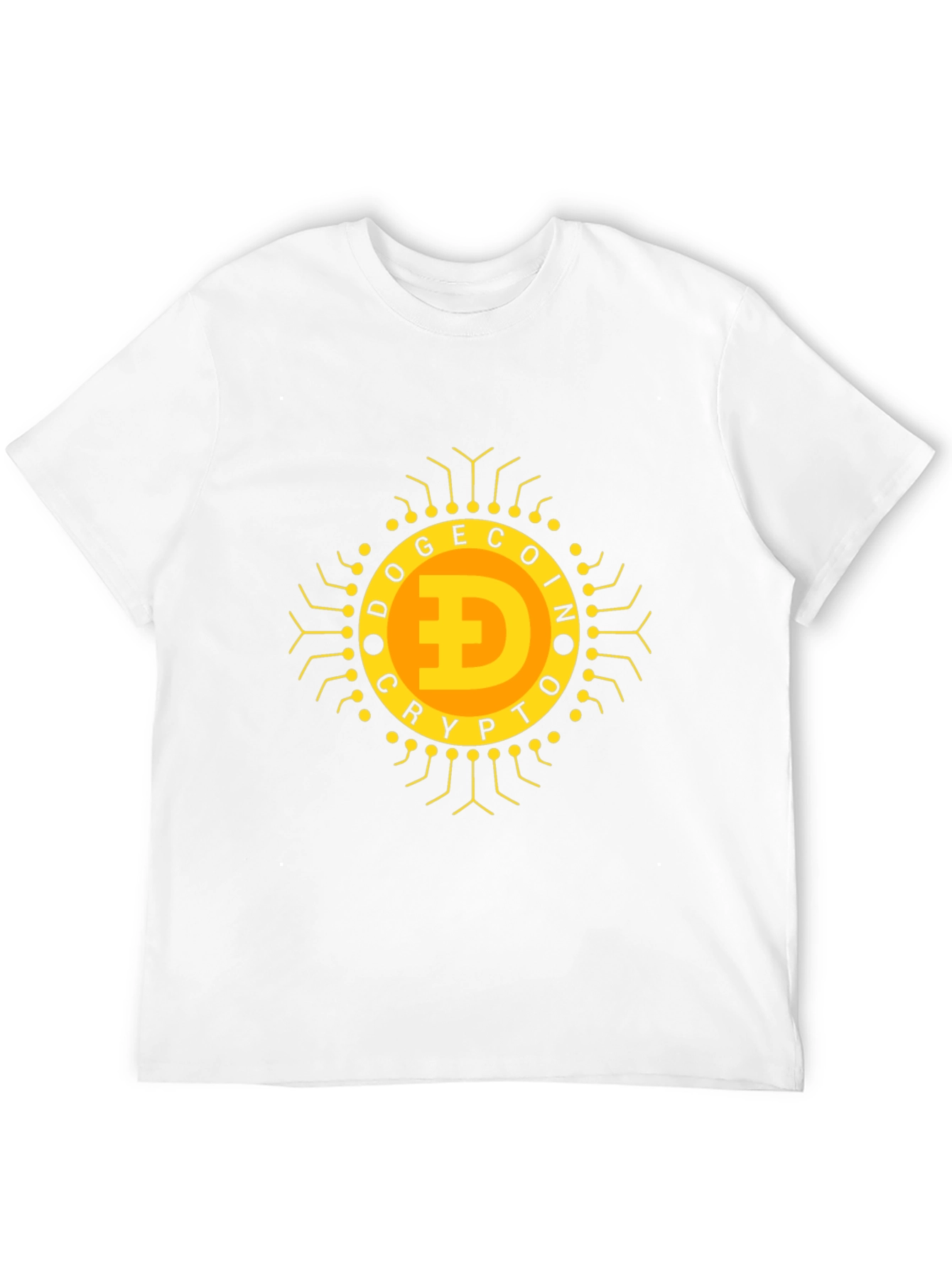 Dogecoin Crypto T-Shirt - Black Bold Design