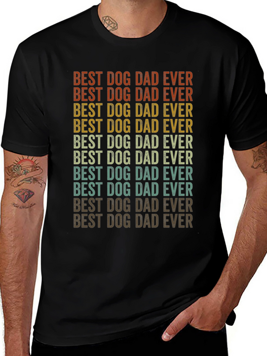 Best Dog Dad Ever T-Shirt - Vintage Style