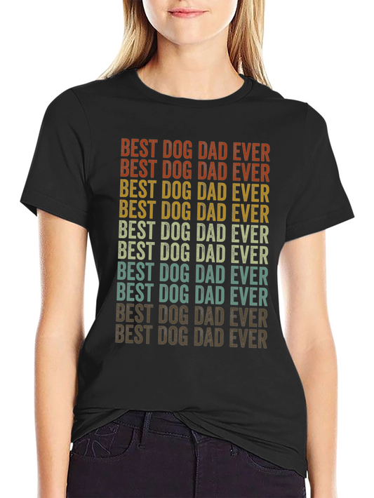 Best Dog Dad Ever T-Shirt - Vintage Style