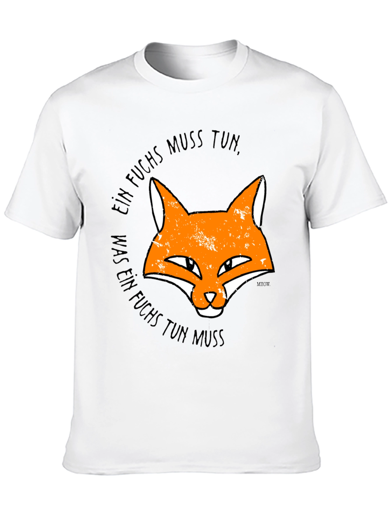 Ein Fuchs Muss Tun Mens Black Graphic Tee