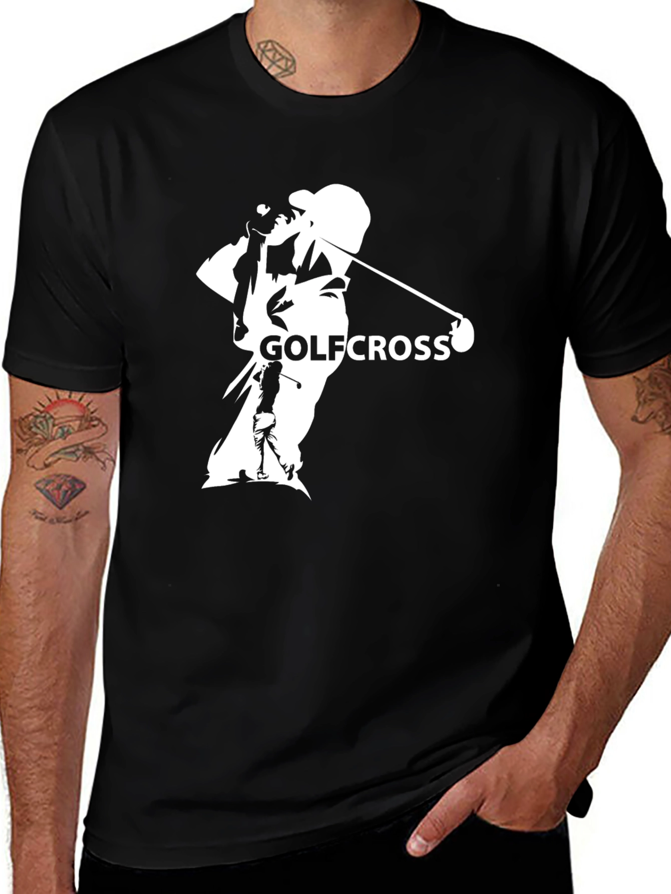 Golfcross Tee: Stylish Golfer Graphic T-Shirt