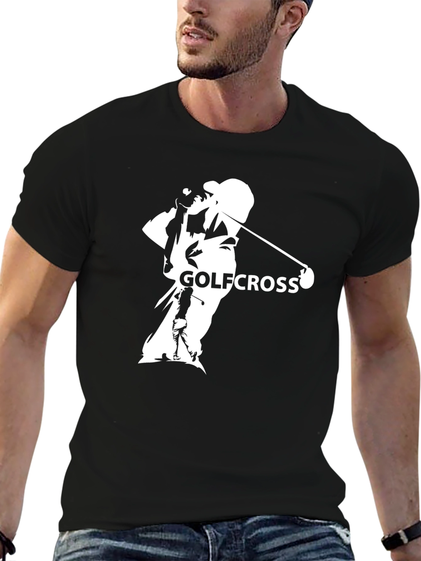 Golfcross Tee: Stylish Golfer Graphic T-Shirt
