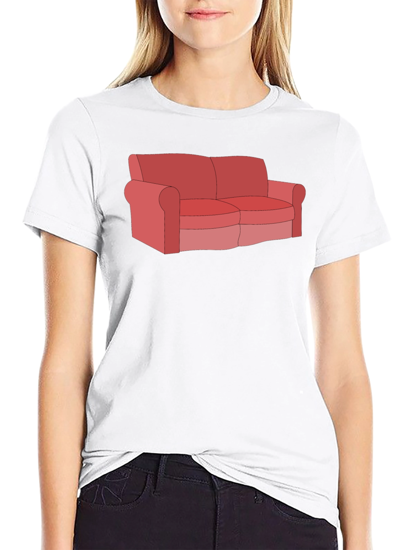 Couch Graphic Tee - Relax in Style