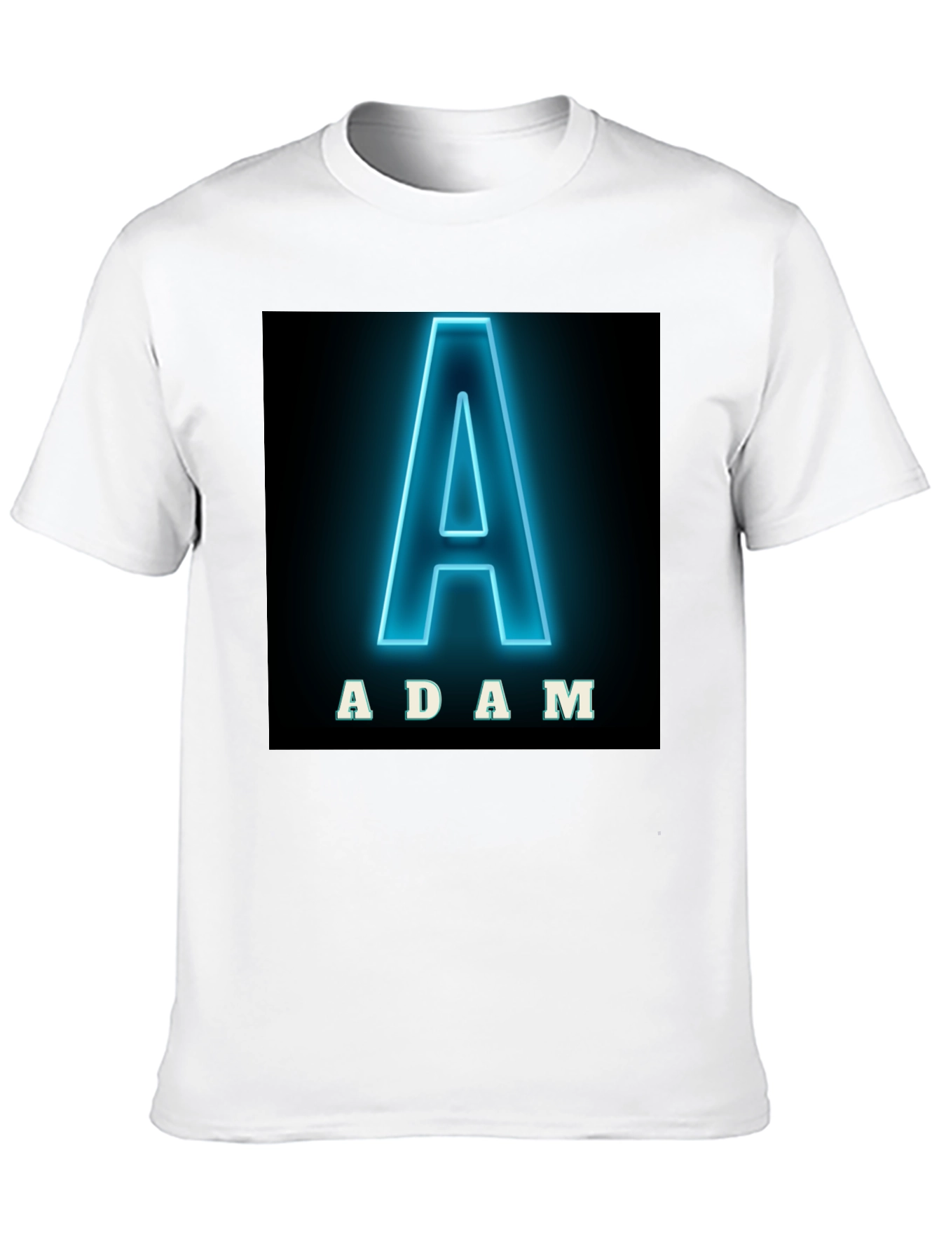 Adam Neon Letter T-Shirt