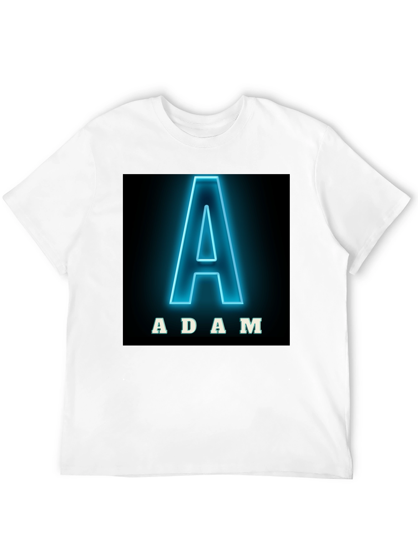 Adam Neon Letter T-Shirt