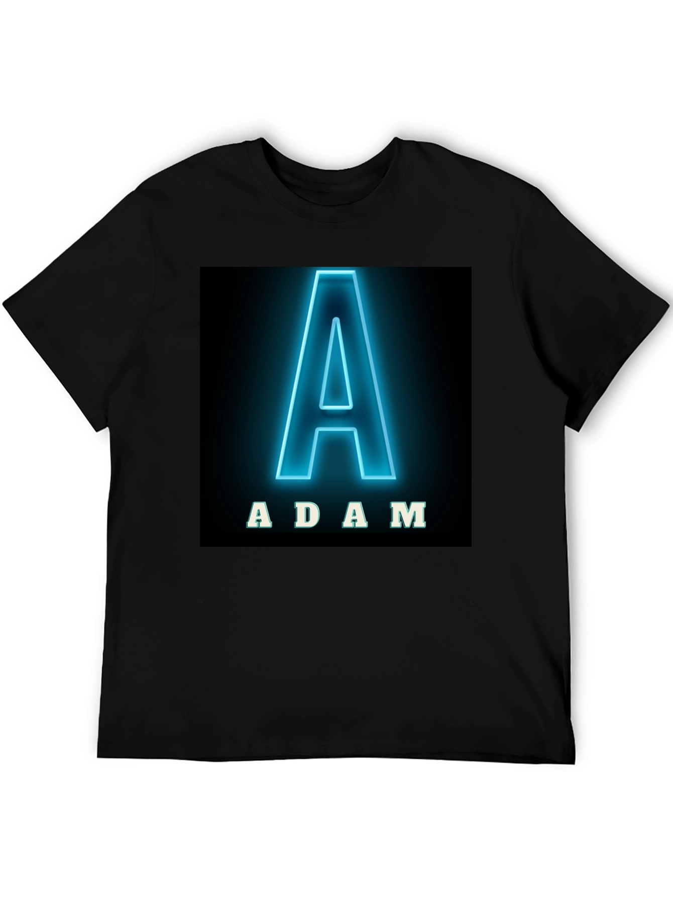 Adam Neon Letter T-Shirt