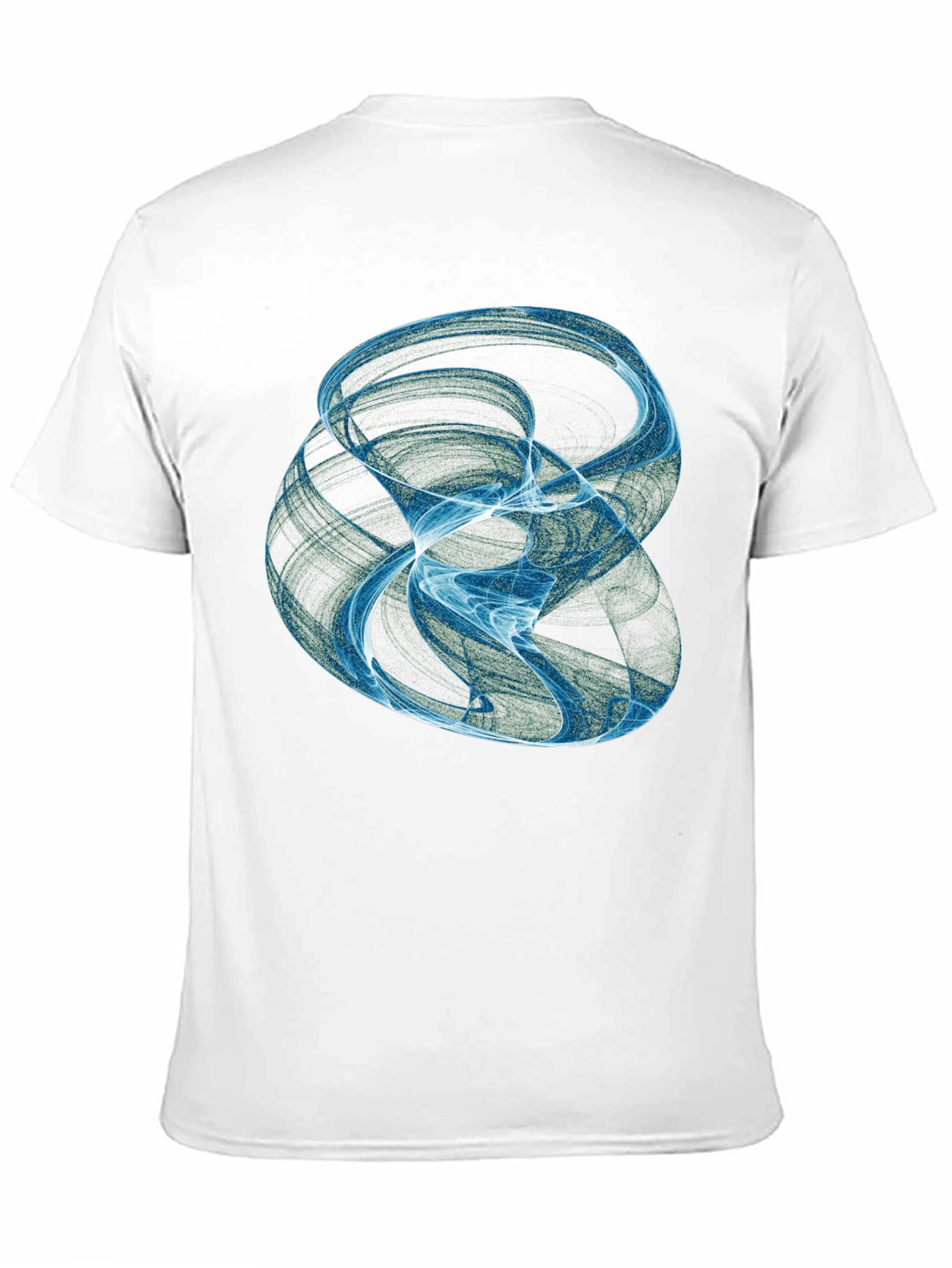 Abstract Swirl Graphic Black T-Shirt