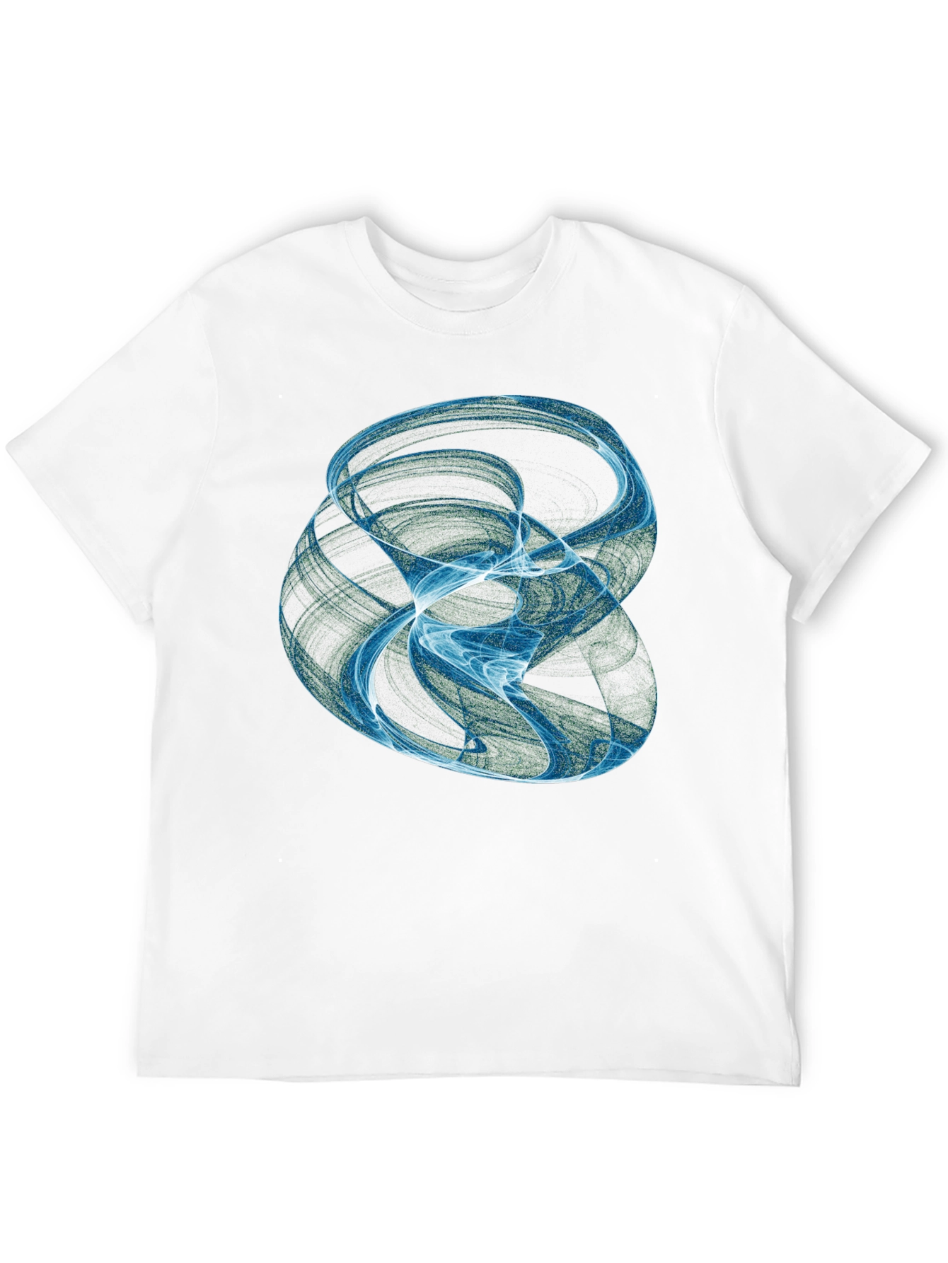 Abstract Swirl Graphic Black T-Shirt