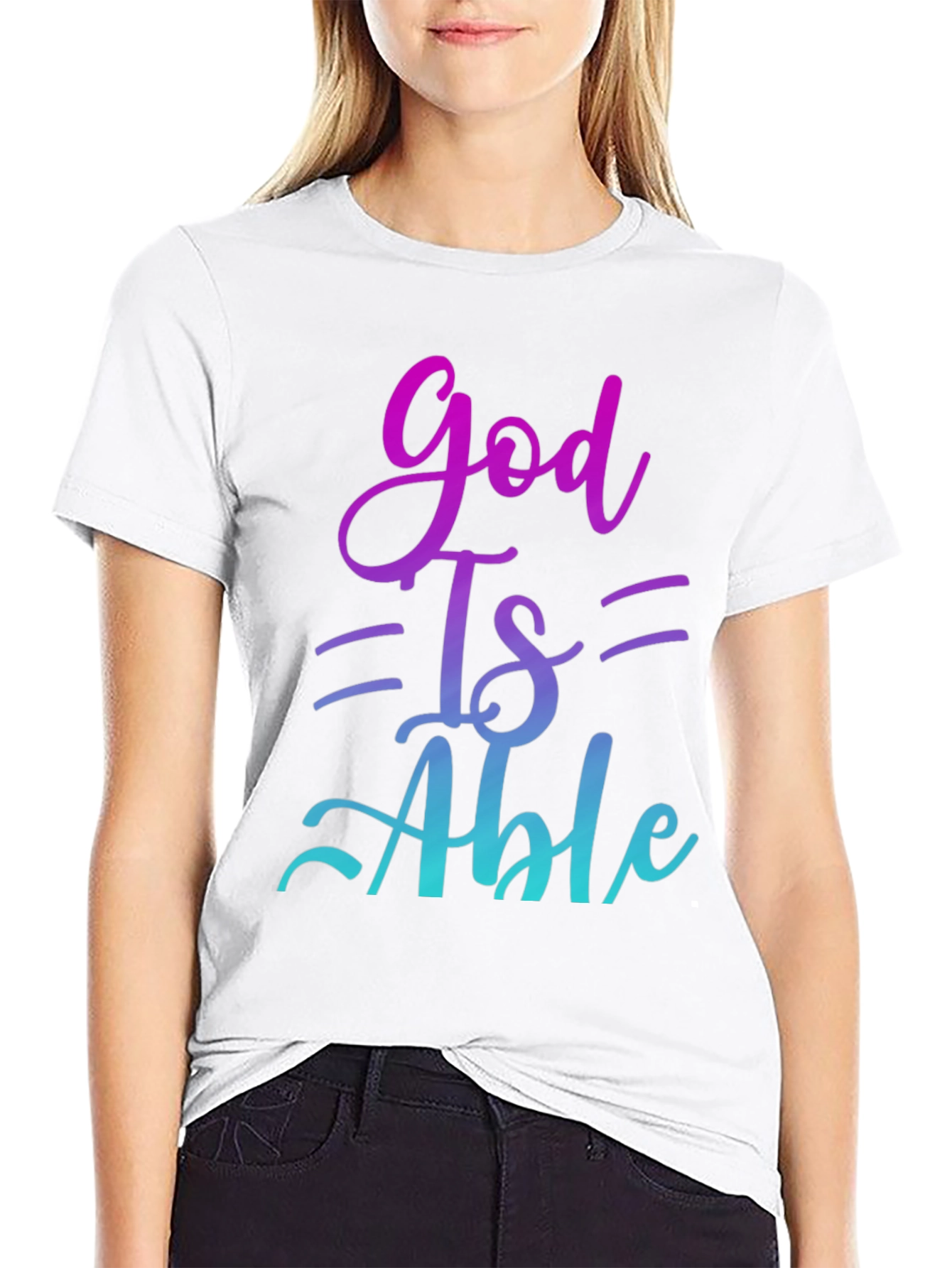 God Is Able T-Shirt - Inspirational Christian Apparel