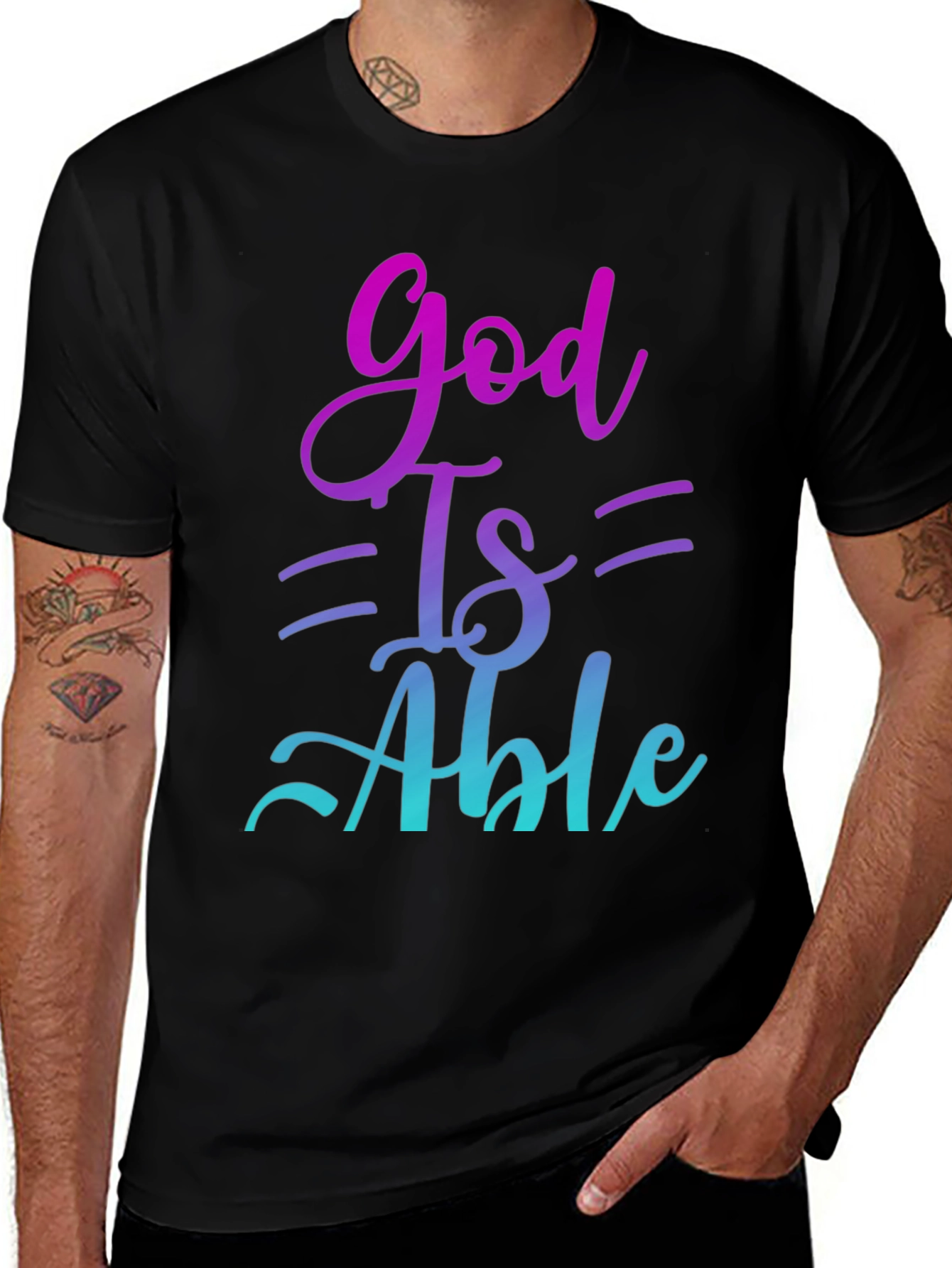 God Is Able T-Shirt - Inspirational Christian Apparel