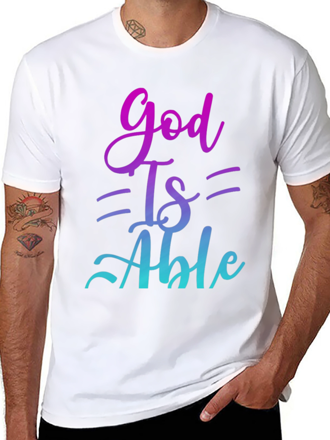 God Is Able T-Shirt - Inspirational Christian Apparel