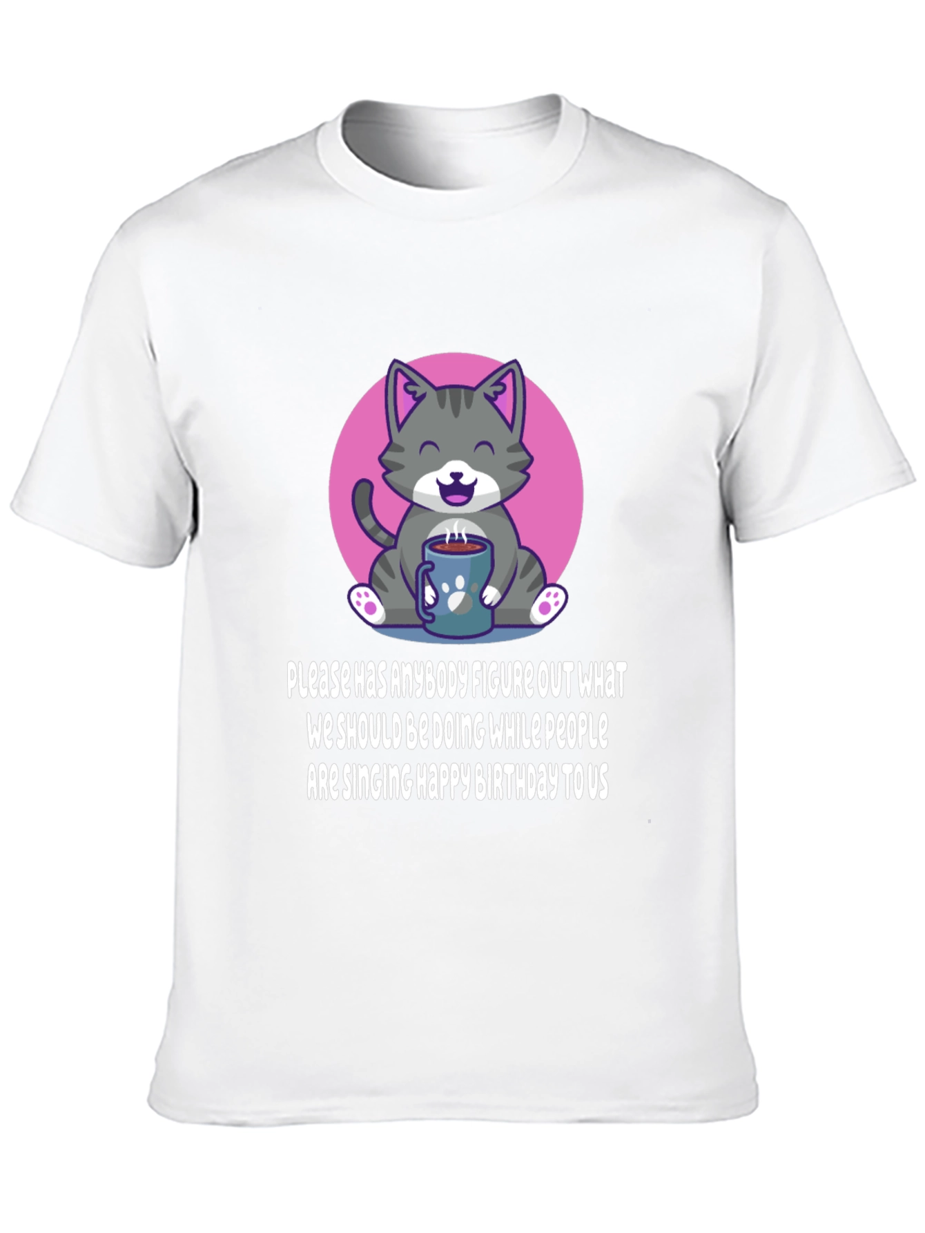 Cat Coffee Birthday Tee: What to do?