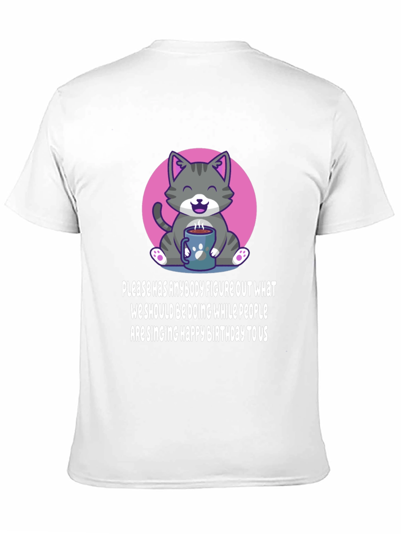 Cat Coffee Birthday Tee: What to do?