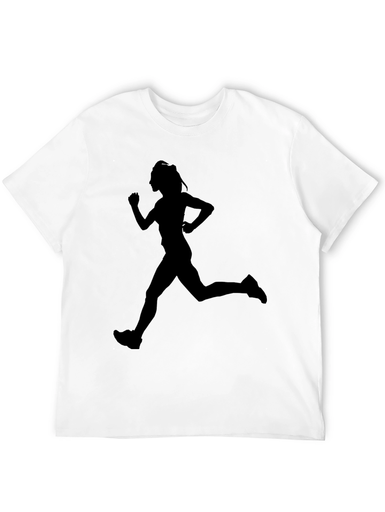 Runner Silhouette Black Graphic Tee