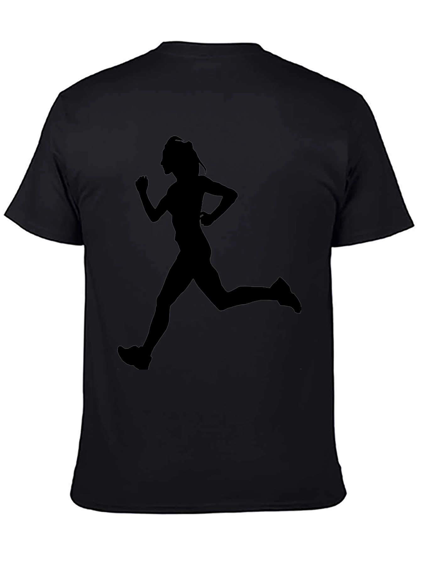 Runner Silhouette Black Graphic Tee