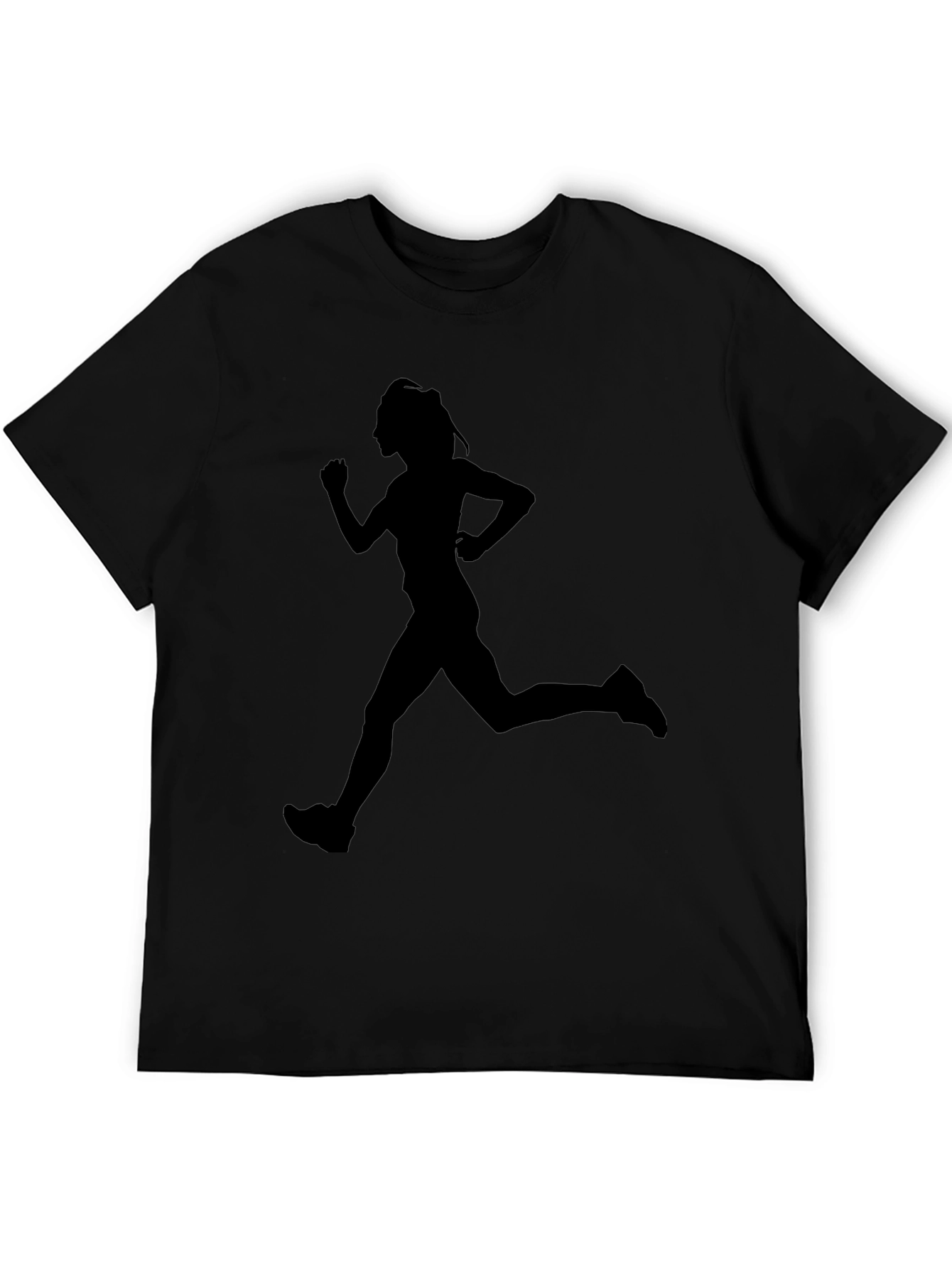 Runner Silhouette Black Graphic Tee