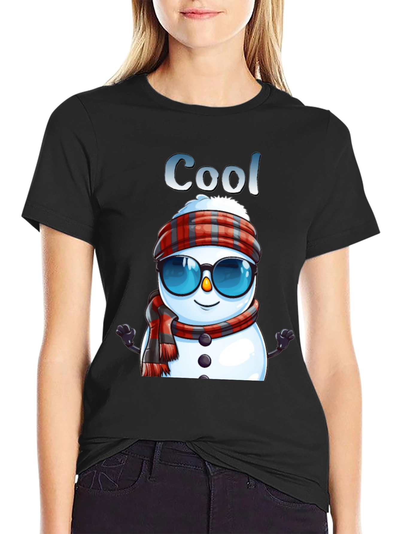 Cool Snowman T-Shirt - Festive Winter Apparel