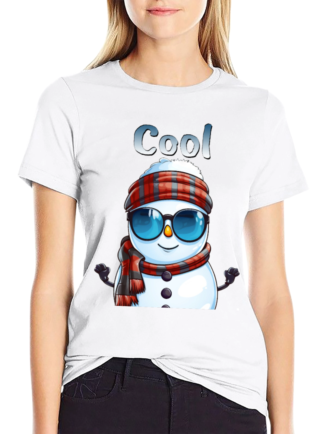 Cool Snowman T-Shirt - Festive Winter Apparel