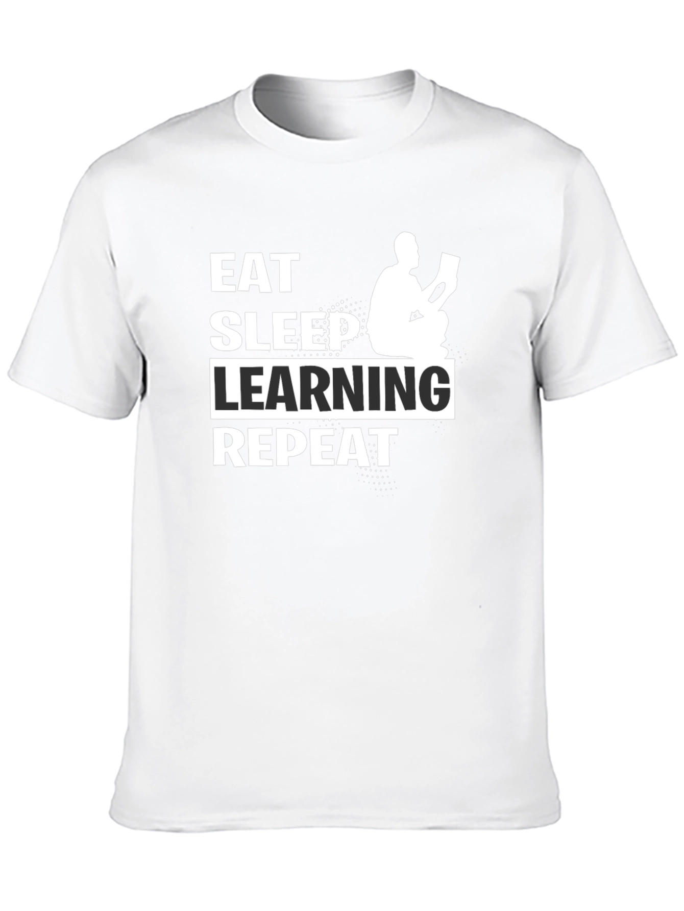 Eat Sleep Learning Repeat Black T-Shirt