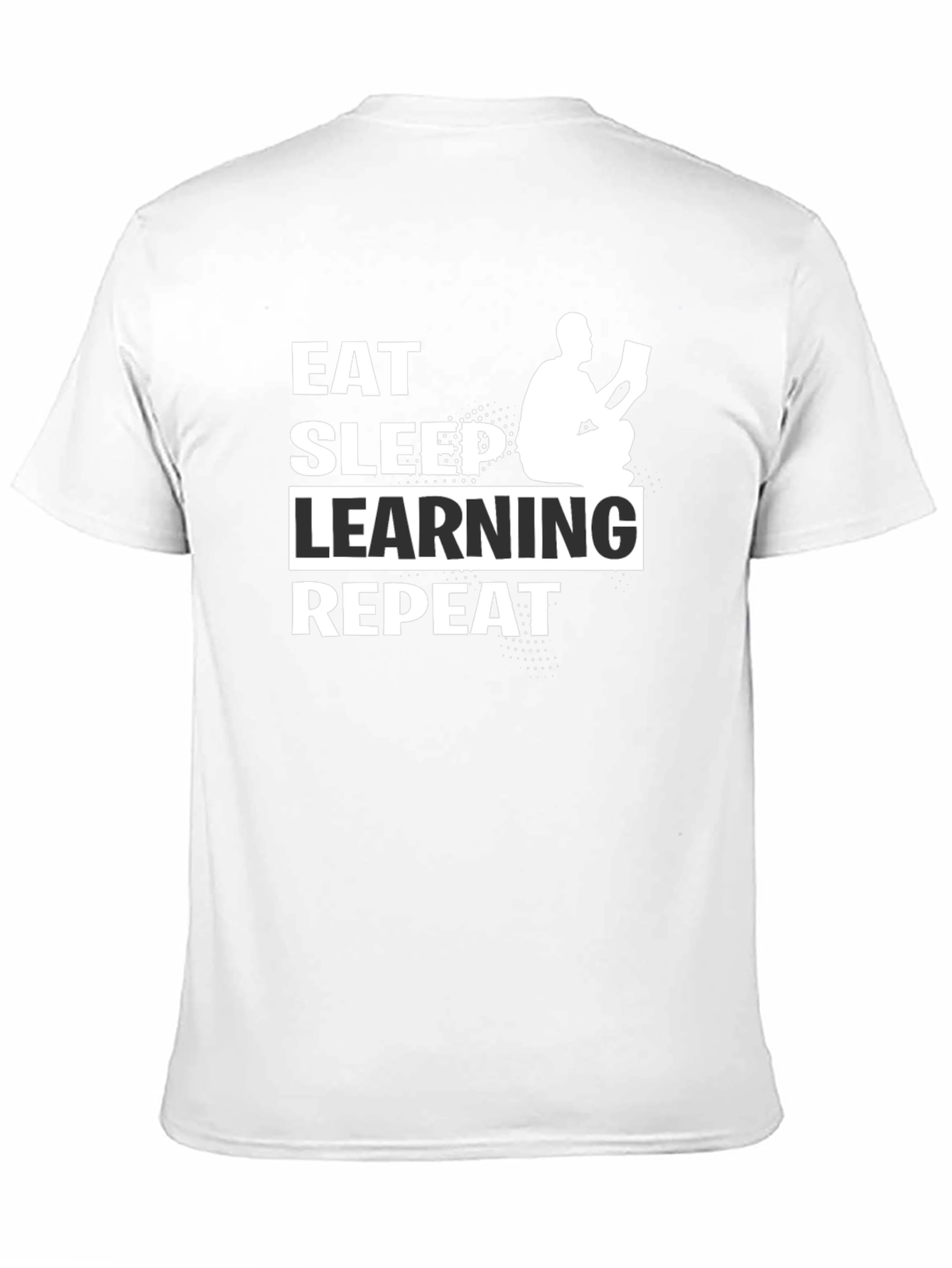 Eat Sleep Learning Repeat Black T-Shirt