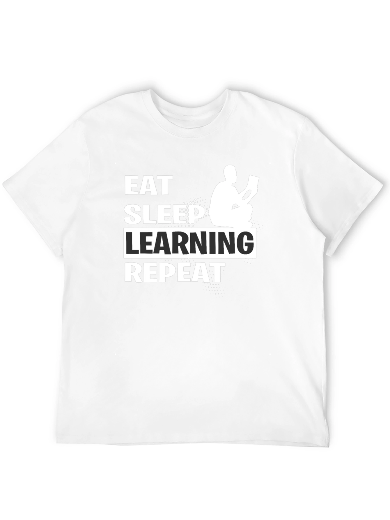 Eat Sleep Learning Repeat Black T-Shirt