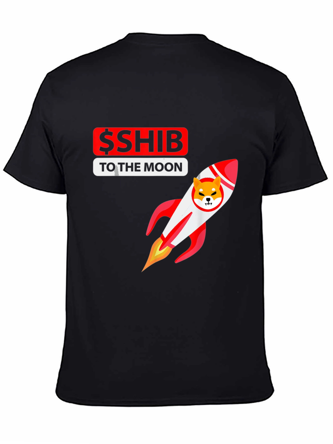 Shiba Inu Coin Rocket T-Shirt - Crypto Meme Tee