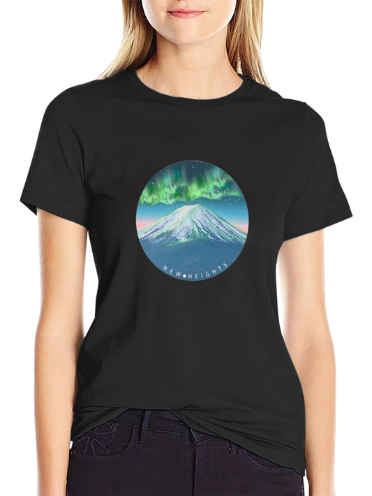 Aurora Mountain T-Shirt - New Heights Graphic Tee