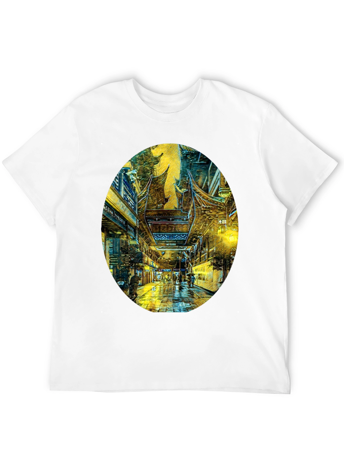 Artistic Cityscape Graphic Tee