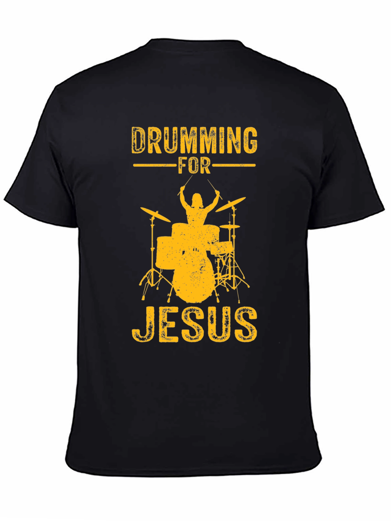 Drumming For Jesus Black T-Shirt