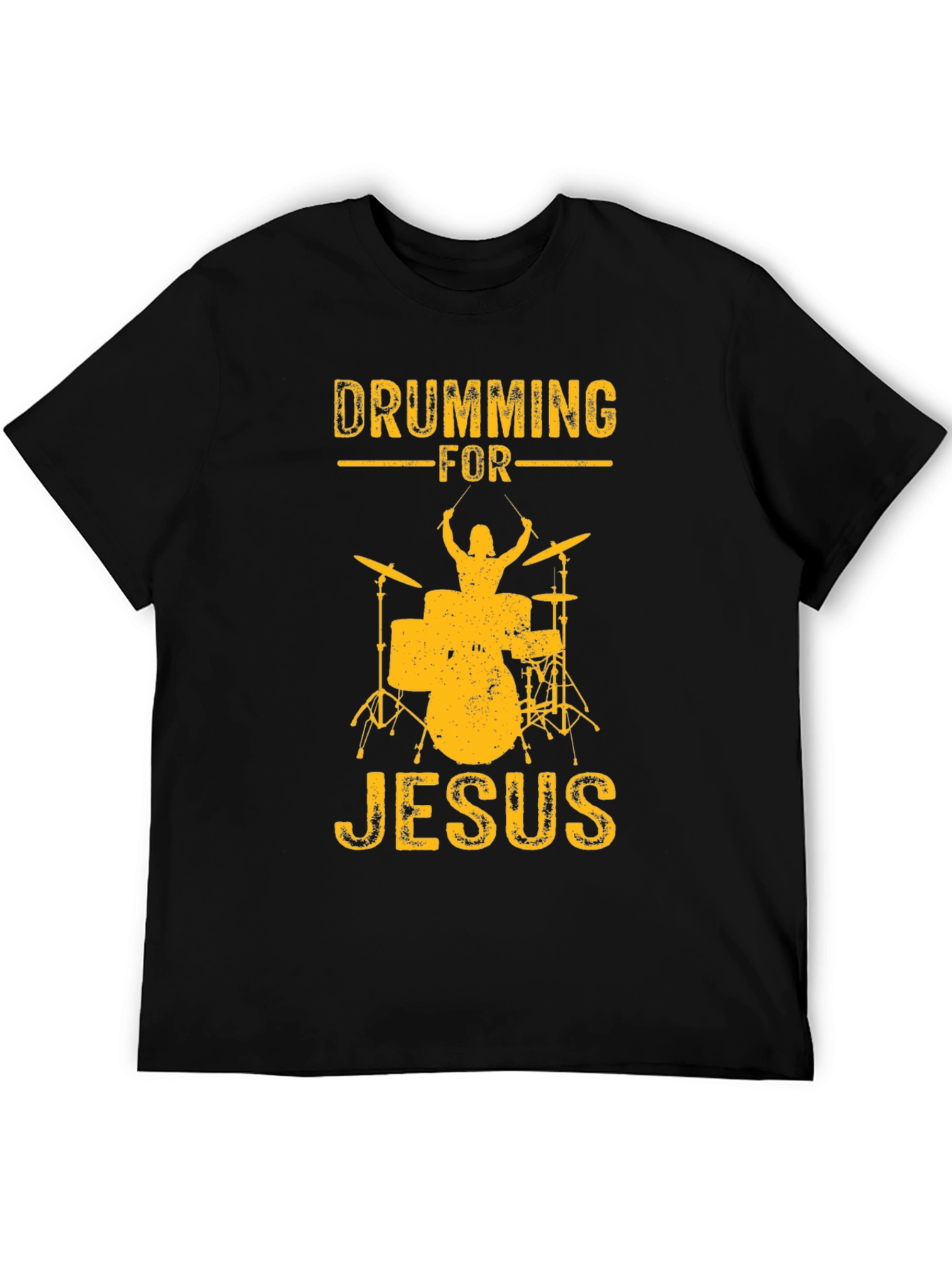 Drumming For Jesus Black T-Shirt