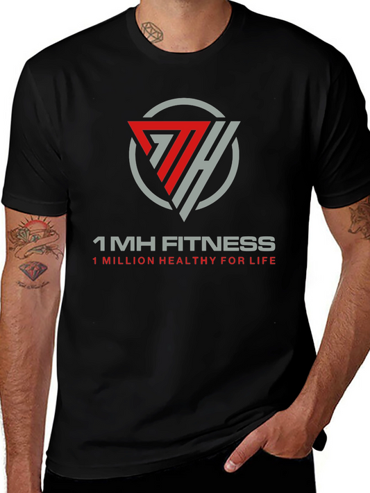1MH Fitness Black T-Shirt