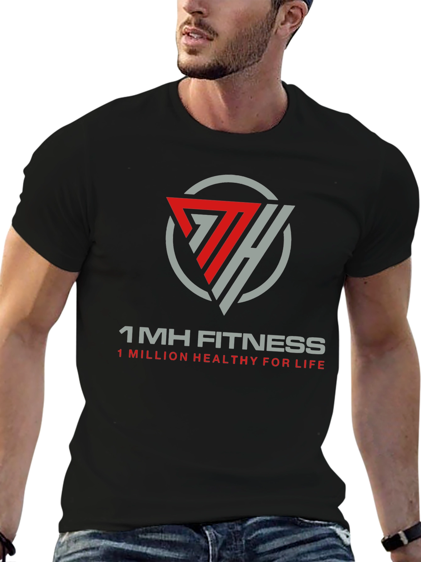 1MH Fitness Black T-Shirt
