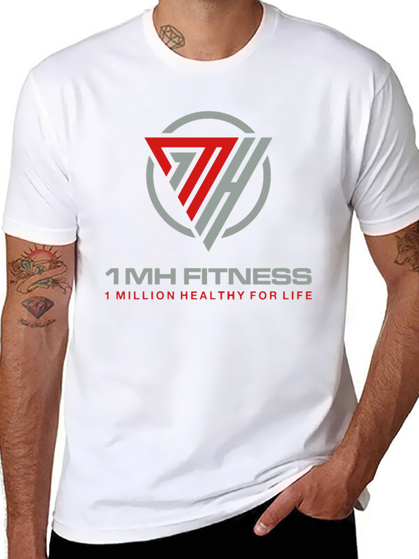 1MH Fitness Black T-Shirt