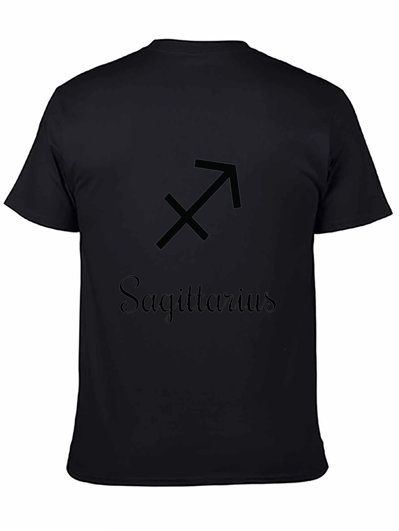 Sagittarius Zodiac Black T-Shirt
