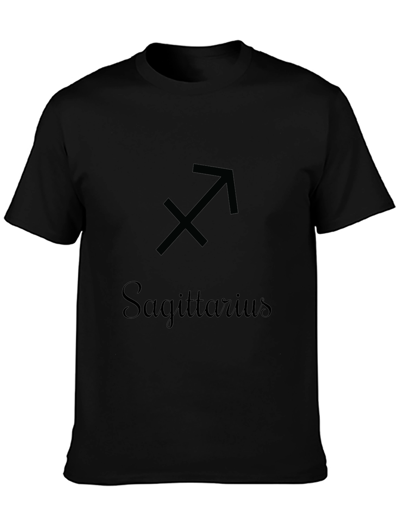 Sagittarius Zodiac Black T-Shirt