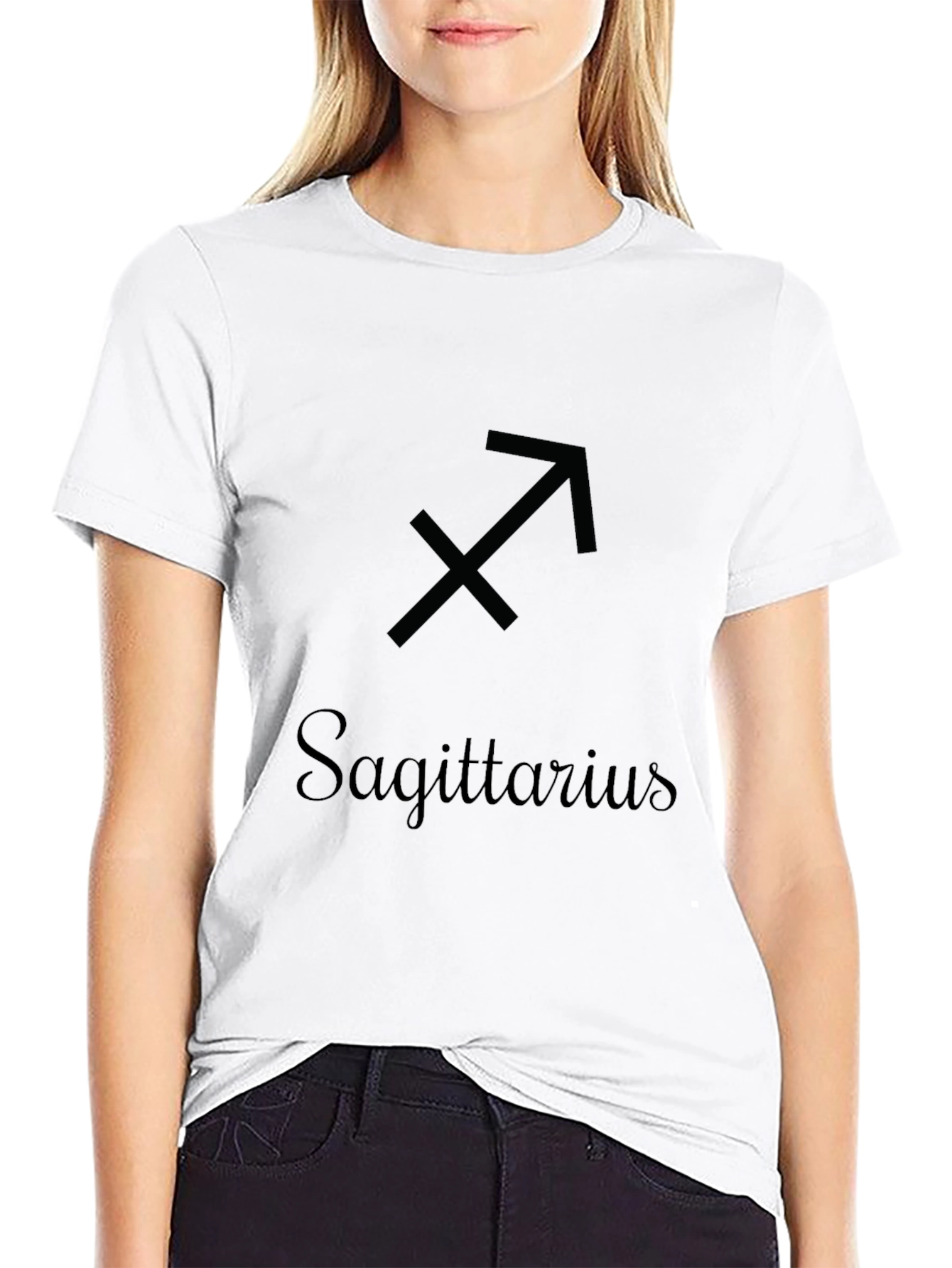 Sagittarius Zodiac Black T-Shirt